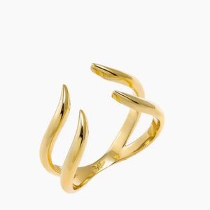 Adina Eden Solid Open Claw Ring NEW